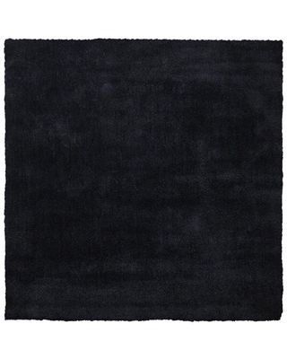 Teppe Svart Polyester Bomull 200 x 200 cm Shaggy Dekorativt Moderne Tilbehør Innredning