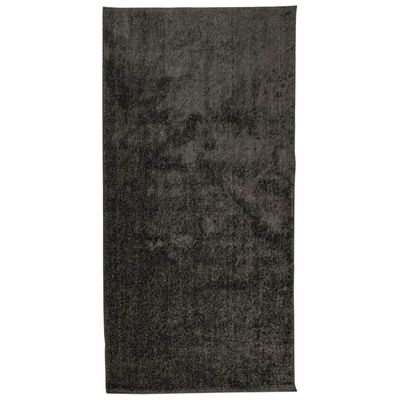 vidaXL Matto ISTAN korkeanukkainen kiiltävä antrasiitti 100x200 cm