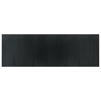 vidaXL gulvtæppe 100x300 cm rektangulær bambus grå