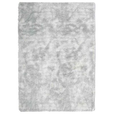 vidaXL shaggy gulvtæppe NAVARRA 240x340 cm høje luv polyester lysegrå