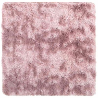 vidaXL Flossteppe med lang luv NAVARRA støvet rosa 240x240cm polyester