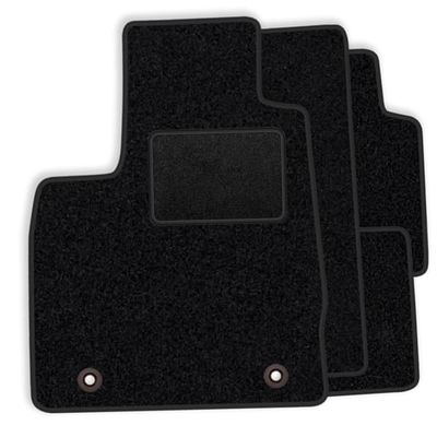 Set med golvmattor i velour som passar Ford C-max I 2003-2010 - svarta detaljer