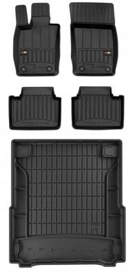 SET 3D gummimattor Porsche Panamera 2 från 2016- svart