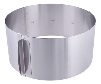 Kakkant h=10cm justerbar 16-30cm med skala hög kakform