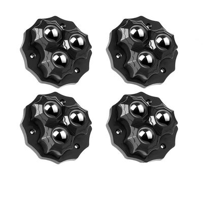 Lollanda 4/8/12-pack Kraftige møbelhjul, 360° roterende, Selvklæbende universalhjul, ingen boring nødvendig, til møbler og transport