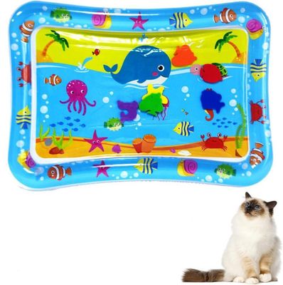 Lollanda Vattenspelmatta för Husdjur, Kattvattenmatta – Sensorisk Matta 70x50 cm, Svalkande, Inflaterbar, Kan fyllas med vatten