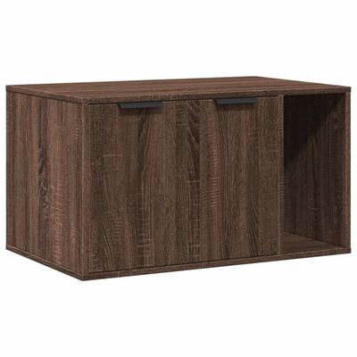 vidaXL Skap til kattetoalett brun eik 80x50x45 cm konstruert tre