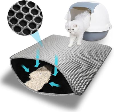 Kattströmatta för Kattoalett, Flera Storlekar, Halkfri, Lätt att Rengöra