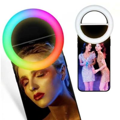 RBG Selfie Lampa Clip-On LED -rengasvalo matkapuhelimelle