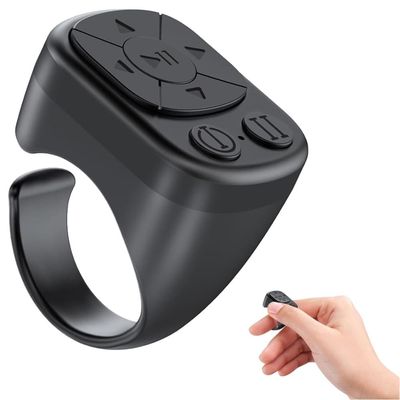 OBOSOE Bluetooth Fjärrkontroll – Trådlös Sidvändare & Fjärrutlösare för iPhone, Android & Surfplattor