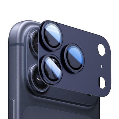 Kameradeksel i metall for iPhone 17 Pro Max - Blå
