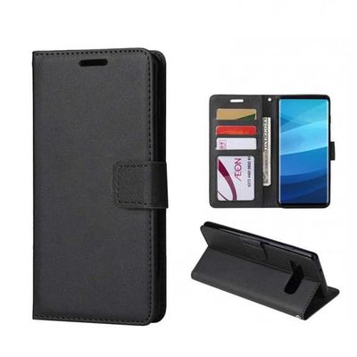 Samsung Galaxy S9 Wallet Cover Black Læder Læder Taske