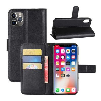 iPhone 11 Pro Wallet Case Black Læder Læder Taske