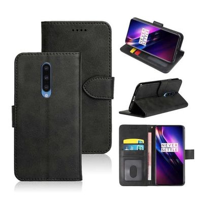 OnePlus 8 WALLET Læder Læder Taske Black