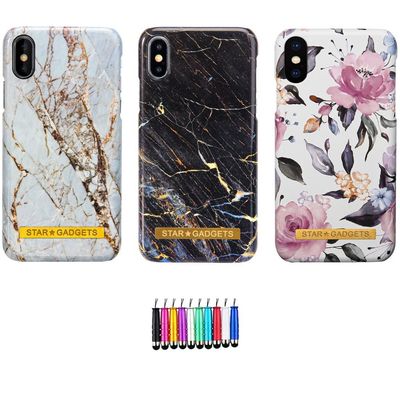 iPhone X/Xs - Kuori / Suoja Flowers / Marble