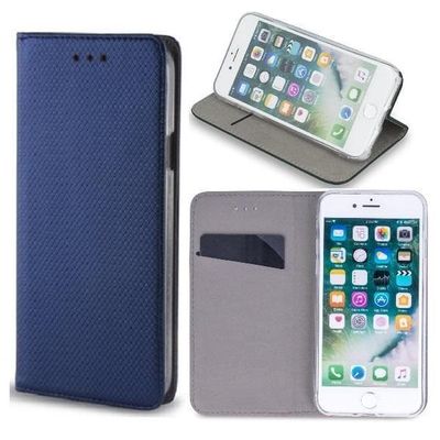 Motorola Moto G100 5G - Smart Magnet Mobilplånbok - Marinblå