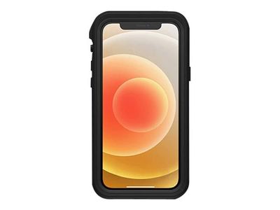 LifeProof FRE - Suojaava vedenpitävä matkapuhelinkotelo - 60% kierrätysmuovia - musta - Apple iPhone 12:lle