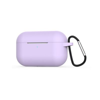 AirPods Pro Silikonskal med Karbinhake - Lila