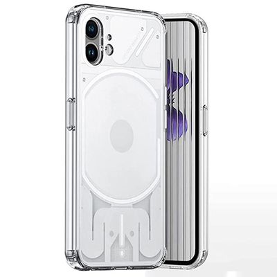 For Nothing -puhelin (1) 5G TPU+PC Anti-Drop -puhelinkotelo Iskunkestävä kristallinkirkas suojakansi