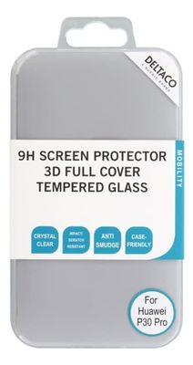 DELTACO skjermbeskytter til Huawei P30 Pro, 3D buet glass