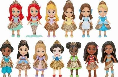 JAP Disney Princess Min Dolls 7,5 cm Asst