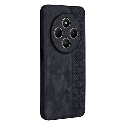 AZNS Xiaomi Redmi 14C Suojakuori PU-nahkapäällysteinen TPU-puhelimen kuori - Musta