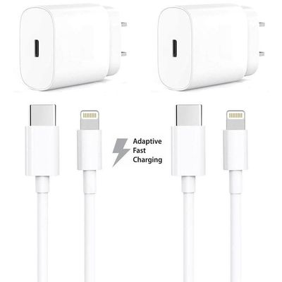 iPhone charger for Apple 12 Pro Max USB-C power adapter 20W PD With 1m cable