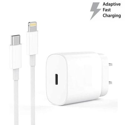 1M iPhone 20W USB C snabbladdare OCH USB-C till Lightning kabel
