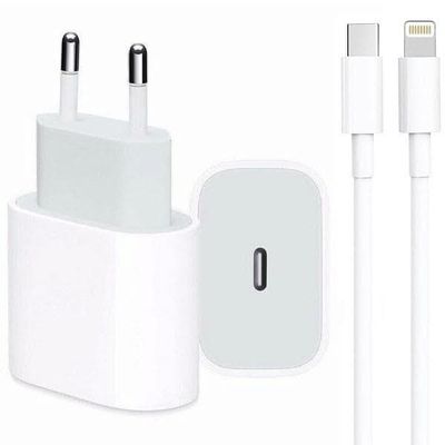 iPhone charger for Apple 11/12/13 USB-C power adapter 20W PD White