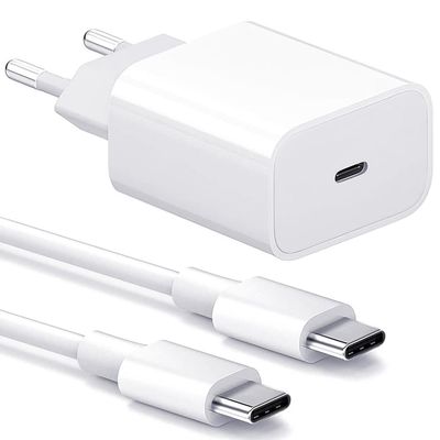 Lader til iPhone - Hurtiglader - Adapter + Kabel 20W USB-C
