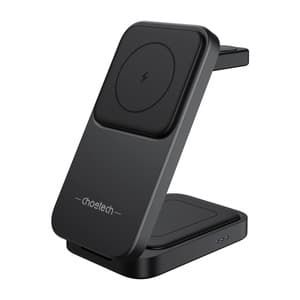 Magnetisk 3-i-1 oplader Choetech T611-F 15W til iPhone 12/13/14/15-serien