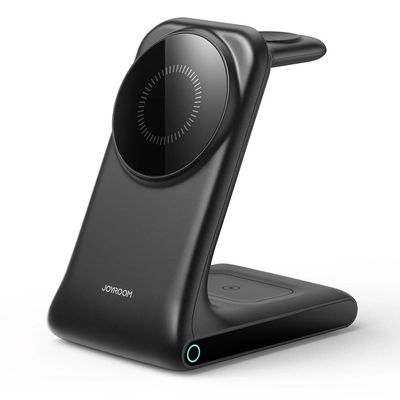 Joyroom 3-i-1 Laddningsställ med MagSafe för iPhone, AirPods och Apple Watch – Svart