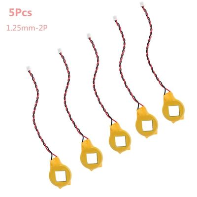 5PCS/LOT CR2032 2032 batteri med tråd 2-stifts bärbar dator moderkort BIOS CMOS-batteri med tråd demontera knapp batteri