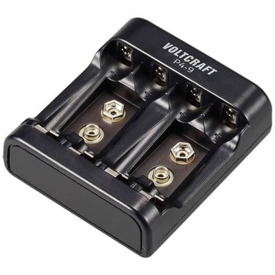 VOLTCRAFT P4-9 Batteriladdare NiMH AAA (R03), AA (R6), 9V block (6F22)