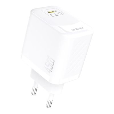 Dudao 45W GaN Väggladdare med USB-C och USB-C-kabel – Vit