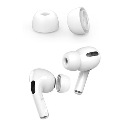 Ahastyle 1 Par AirPods Pro 2 Pluppar i Silikon Vit Medium