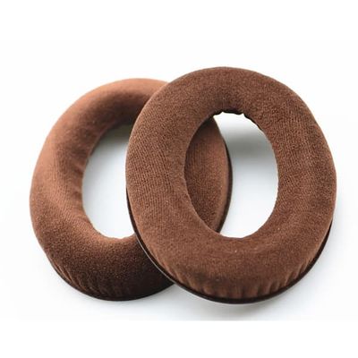 Ørepuder til Sennheiser HD515, HD555, HD595 og HD598 i flannel - Brun
