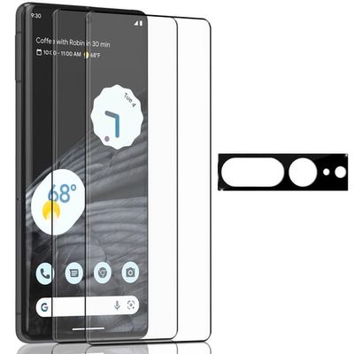 2-Pack Google Pixel 7 Pro Skærmbeskyttelse & 1-Pack linsebeskyttelse - Hærdet Glas 9H - Super kvalitet 3D