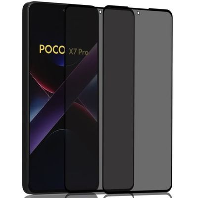 2-Pack Xiaomi Poco X7 Pro Privacy Skærmbeskyttelse - Hærdet Glas 9H - Super kvalitet 3D