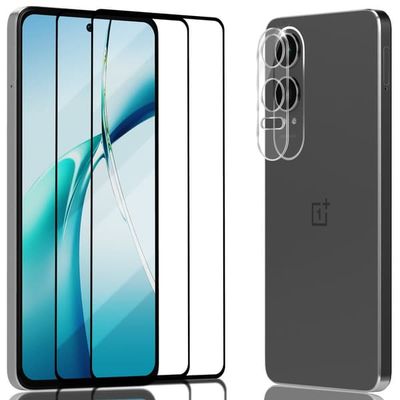 2-Pack OnePlus Nord CE4 Lite Skærmbeskyttelse & 1-Pack linsebeskyttelse - Hærdet Glas 9H - Super kvalitet 3D
