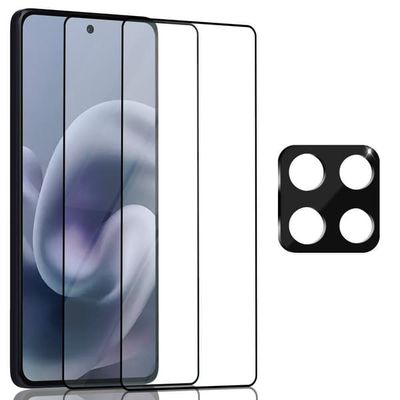 2-Pack Motorola Moto G86 Power Skærmbeskyttelse & 1-Pack linsebeskyttelse - Hærdet Glas 9H - Super kvalitet 3D