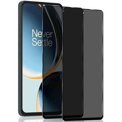 2-Pack OnePlus Nord CE 3 Lite 5G Privacy Skærmbeskyttelse - Hærdet Glas 9H - Super kvalitet 3D