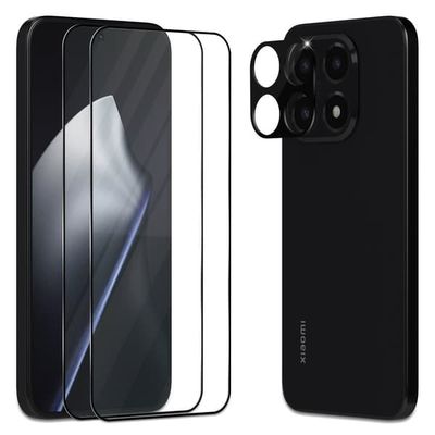 2-Pack Xiaomi 15T Pro Skærmbeskyttelse & 1-Pack linsebeskyttelse - Hærdet Glas 9H - Super kvalitet 3D