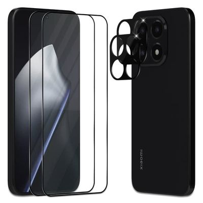 2-Pack Xiaomi 15T Pro Skærmbeskyttelse & 2-Pack linsebeskyttelse - Hærdet Glas 9H - Super kvalitet 3D