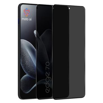 2-Pack Motorola Edge 70 Privacy Skærmbeskyttelse - Hærdet Glas 9H - Super kvalitet 3D