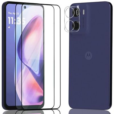 2-Pack Motorola Moto G05 Skærmbeskyttelse & 1-Pack linsebeskyttelse - Hærdet Glas 9H - Super kvalitet 3D