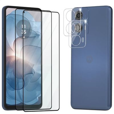 2-Pack Motorola Moto G24 Power Skærmbeskyttelse & 2-Pack linsebeskyttelse - Hærdet Glas 9H - Super kvalitet 3D