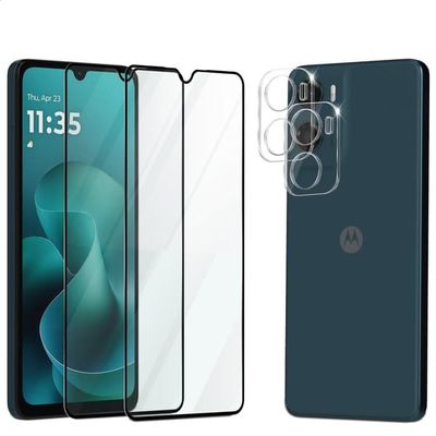 2-Pack Motorola Moto G06 Skærmbeskyttelse & 2-Pack linsebeskyttelse - Hærdet Glas 9H - Super kvalitet 3D