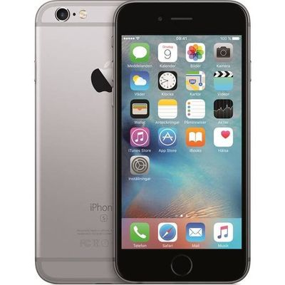 iPhone 6s 16GB - 1 År Garanti Begagnad i Nyskick - Svart