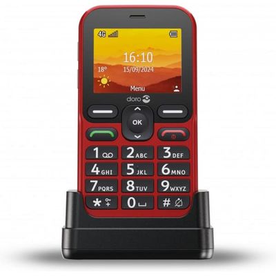 Doro Leva L11 -standardtelefon, rød